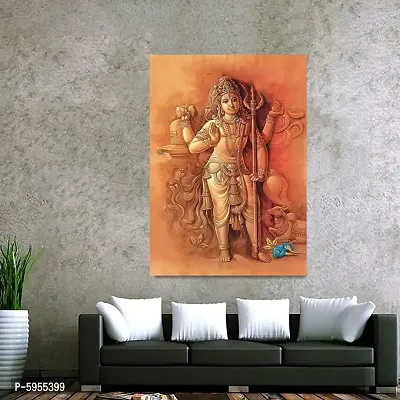 Lord Shiv ji religious wall decor sticker for Living Room, Bedroom, Office Wall Sticker