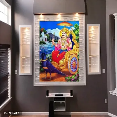 God Shani Dev Waterproof Vinyl Wall Sticker Living Room Home Office-thumb0
