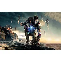 New Poster Polyvinyl Chloride Iron Man Wall Posters (Multicolor) For Living Room, Bed Room , Kid Room Guest Room Etc. (Pack of 1)-thumb1