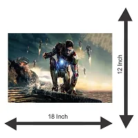 New Poster Polyvinyl Chloride Iron Man Wall Posters (Multicolor) For Living Room, Bed Room , Kid Room Guest Room Etc. (Pack of 1)-thumb2