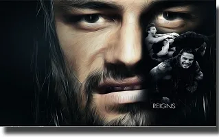 voorkoms Roman Reigns Waterproof Wall Sticker Poster wwe Wrestling 3D Wall Sticker Poster Medium Poster-thumb2