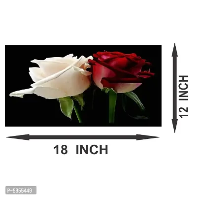 New Best Poster Beautiful Red And White Rose PVC Poster For Living room,Bed Room , Kid Room, Guest Room Etc.(Pack of 1)-thumb3