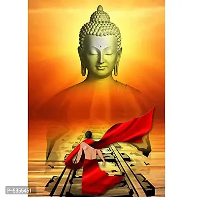 New Best Poster Buddha The Young Monk Wall Sticker Home Decor Living Room Poster Lamination For Living room,Bed Room , Kid Room, Guest Room Etc.(Pack of 1)-thumb2