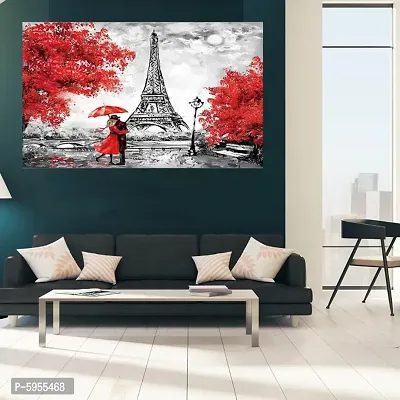 New Best Poster Eiffel Tower 96 PVC Poster For Living room,Bed Room , Kid Room, Guest Room Etc.(Pack of 1)