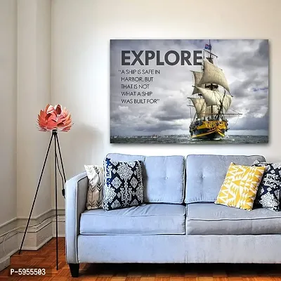 New Best Poster Explore A Ship is Safe in Harbor But Wall Sticker That is Not What A Ship was Built Motivational Poster for Living Room Home for Living Room Home For Living room,Bed Room , Kid Room, G