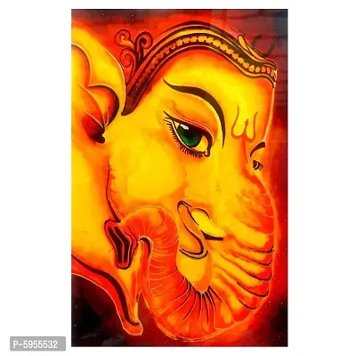 New Best Poster Design 'Modern Elegant Ganesha God' Wall Sticker (PVC Vinyl, 30.48 cm x 45.72 cm, Multicolour) For Living room,Bed Room , Kid Room, Guest Room Etc.(Pack of 1)-thumb2