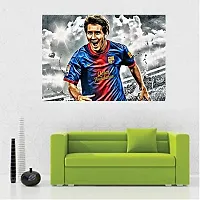 New PVC Best Messi Player Poster, Wall Sticker For Living Room , Bed Room , Guest Room .(Size 12x18 Inch)  Best Poster Pack of 1.-thumb2