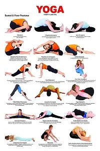 New PVC Yoga Fitness Poster Make Best Yoga Tips Poster , Wall Sticker For Living Room , Bed Room , Guest Room .(Size 12x18 Inch)  Best Poster Pack of 1.-thumb2