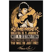 New PVC Bruce Lee Best Vinayl Poster , Wall Sticker For Living Room , Bed Room , Guest Room .(Size 12x18 Inch)  Best Poster Pack of 1.-thumb1