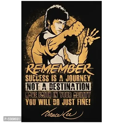 New PVC Bruce Lee Best Vinayl Poster , Wall Sticker For Living Room , Bed Room , Guest Room .(Size 12x18 Inch)  Best Poster Pack of 1.-thumb2