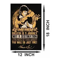 New PVC Bruce Lee Best Vinayl Poster , Wall Sticker For Living Room , Bed Room , Guest Room .(Size 12x18 Inch)  Best Poster Pack of 1.-thumb2