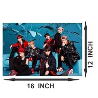 New PVC Famous Band Boys Vinayl Poster , Wall Sticker For Living Room , Bed Room , Guest Room .(Size 12x18 Inch)  Best Poster Pack of 1.-thumb2