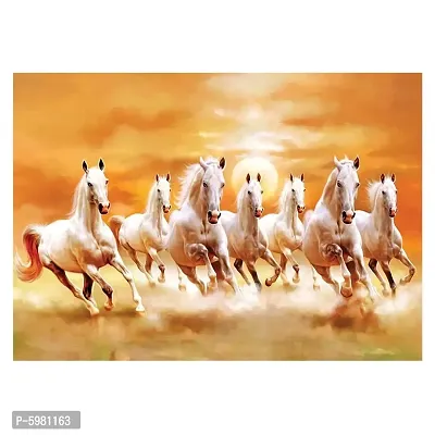 New PVC Horse Old Famous Vinayl Poster , Wall Sticker For Living Room , Bed Room , Guest Room .(Size 12x18 Inch)  Best Poster Pack of 1.-thumb2