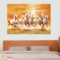 New PVC Horse Old Famous Vinayl Poster , Wall Sticker For Living Room , Bed Room , Guest Room .(Size 12x18 Inch)  Best Poster Pack of 1.-thumb2