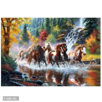 New PVC Horse New Design Famous Vinayl Poster , Wall Sticker For Living Room , Bed Room , Guest Room .(Size 12x18 Inch)  Best Poster Pack of 1.-thumb2