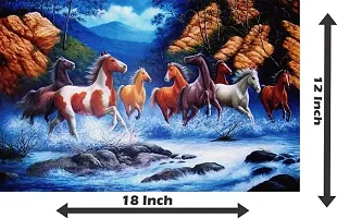 New PVC Horse New Design Vinayl Poster , Wall Sticker For Living Room , Bed Room , Guest Room .(Size 12x18 Inch)  Best Poster Pack of 1.-thumb1