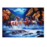 New PVC Horse New Design Vinayl Poster , Wall Sticker For Living Room , Bed Room , Guest Room .(Size 12x18 Inch)  Best Poster Pack of 1.-thumb2