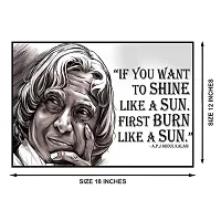 New PVC APJ Abdul Kalam (The Missile Man) Vinayl Poster , Wall Sticker For Living Room , Bed Room , Guest Room .(Size 12x18 Inch)  Best Poster Pack of 1.-thumb1