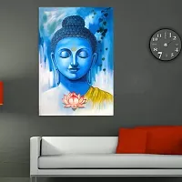 New PVC Sprictual God Buddha Dav Ji Best Vinayl Poster , Wall Sticker For Living Room , Bed Room , Guest Room .(Size 12x18 Inch)  Best Poster Pack of 1.-thumb2