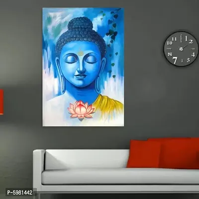 New PVC Sprictual God Buddha Dav Ji Best Vinayl Poster , Wall Sticker For Living Room , Bed Room , Guest Room .(Size 12x18 Inch)  Best Poster Pack of 1.-thumb3