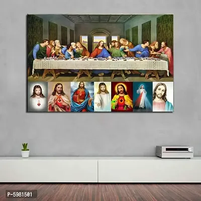 New PVC Jesus Last Panting On Earth Vinayl Poster , Wall Sticker For Living Room , Bed Room , Guest Room .(Size 12x18 Inch)  Best Poster Pack of 1.