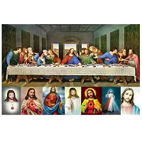 New PVC Jesus Last Panting On Earth Vinayl Poster , Wall Sticker For Living Room , Bed Room , Guest Room .(Size 12x18 Inch)  Best Poster Pack of 1.-thumb1