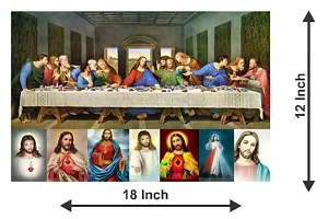 New PVC Jesus Last Panting On Earth Vinayl Poster , Wall Sticker For Living Room , Bed Room , Guest Room .(Size 12x18 Inch)  Best Poster Pack of 1.-thumb2