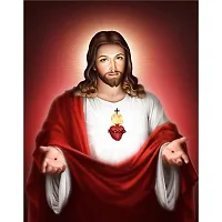 New PVC  Jesus Full Body Real Panting Vinayl Poster , Wall Sticker For Living Room , Bed Room , Guest Room .(Size 12x18 Inch)  Best Poster Pack of 1.-thumb2