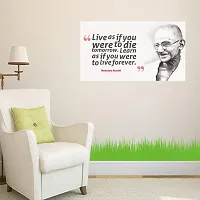 New PVC Mahatma Gandhi Ji REal Quart Vinayl Poster , Wall Sticker For Living Room , Bed Room , Guest Room .(Size 12x18 Inch)  Best Poster Pack of 1.-thumb1