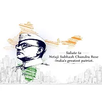 New PVC Subash Chandra Bose Real Vinayl Poster , Wall Sticker For Living Room , Bed Room , Guest Room .(Size 12x18 Inch)  Best Poster Pack of 1.-thumb1