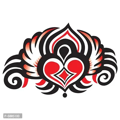 Voorkoms&reg; Heart with Tribal Tattoo Temporary body Body Waterproof Boy and Girl Tattoo-thumb2