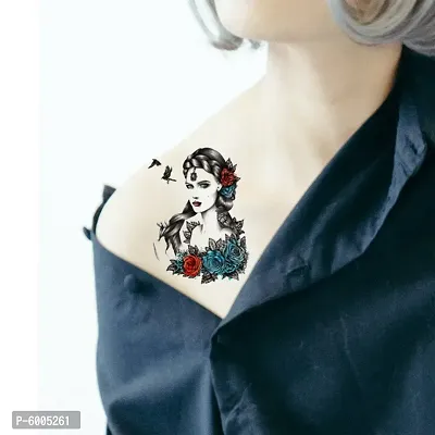 Voorkoms Beauti Ful Girl Men's and Women 's Temporary body Tattoo Girl