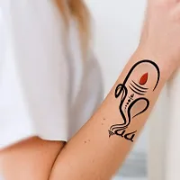 Voorkoms&reg; Shiv with Ganesh Maa Tattoo Temporary body Body Waterproof Boy and Girl Tattoo-thumb1