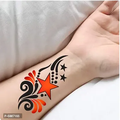 Voorkoms&reg; Star with Wings Tattoo Temporary body Body Waterproof Boy and Girl Tattoo