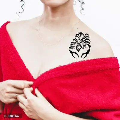 Voorkoms 3D Temporary body Tattoo Waterproof Sticker Beautiful Popular New Designs Size -3x4 inches-thumb0