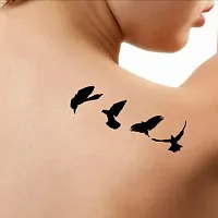 Voorkoms Temporary body Tattoo Waterproof  For Girls Men Women fly birds-thumb1