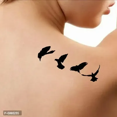 Voorkoms Temporary body Tattoo Waterproof  For Girls Men Women fly birds-thumb2