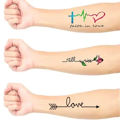 Tattoo Heart Beat Love Fake Sticker Temporary Waterproof Women Men - Tattoo  Accesories - AliExpress