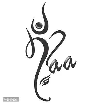 Maa (Mom) Design Like Lord Ganesha  Temporary body Tattoo Waterproof  For Girls Men Women