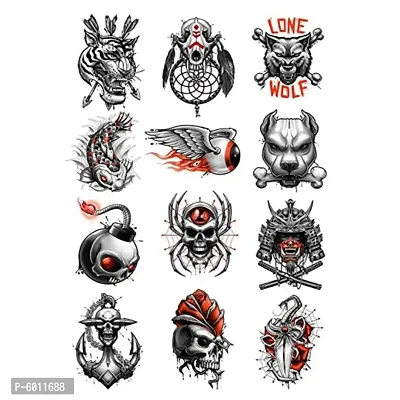 Temporary body Tattoo Waterproof  For Girls Men Women Tattoo Design Combo Design-thumb0