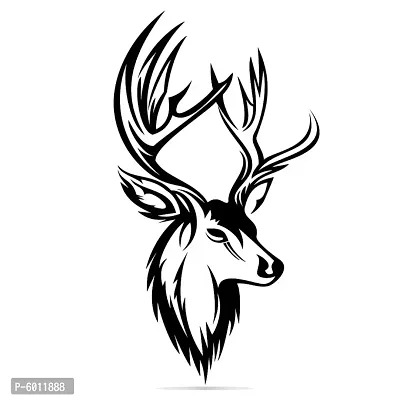 Deer Long Horn Temporary body Body Tattoo Waterproof For Girls Men Women