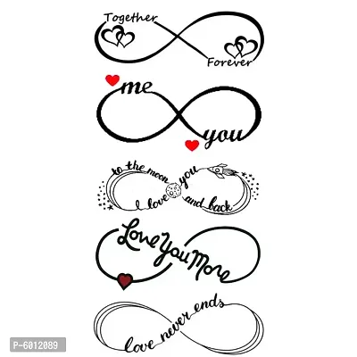 Infinity Love Temporary body Body Tattoo Waterproof For Girls Men Women