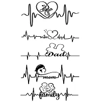 Mom Dad and Family Temporary body Tattoo Waterproof For Girls Men Women  11x6 cm-thumb1