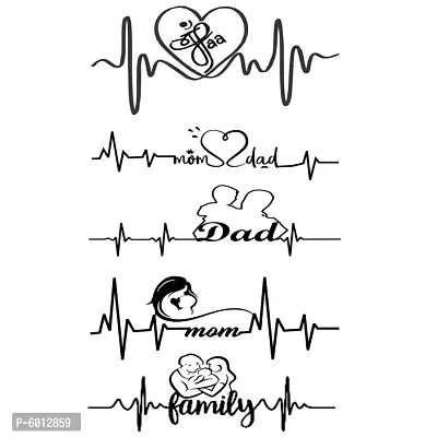 Mom Dad and Family Temporary body Tattoo Waterproof For Girls Men Women  11x6 cm-thumb2