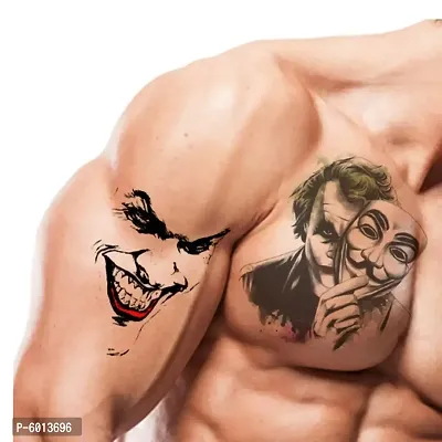 Joker Tattoo Waterproof Men and Women  Temporary body Body Tattoo-thumb2