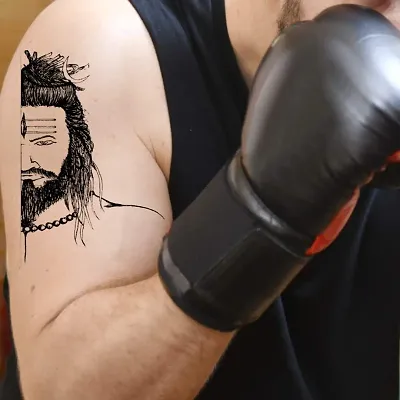 TRISHUL WITH MAHAKAAL TATTOO | Hand tattoos for guys, Cool wrist tattoos,  Shiva tattoo design