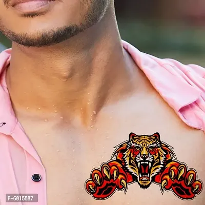 Tiger men and Women Waterproof Temporary Body Tattoo
