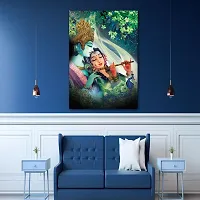 Voorkoms Radha Krishna Poster SunboardWall Art Paintings Synthetic Gods Laminated Multi 12x18 Inch Home Deacute;cor-thumb2