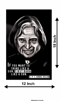 Voorkoms A.P.J. Abdul Kalam Poster Sunboard d Quotes Wall Art If You Want to Shine Like A Laminated Multi 12x18 Inch Home  Deacute;cor-thumb2