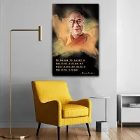 Voorkoms Dalai Lama Poster SunboardWall Art Painting Quotes In Order to Carry Positive Action Laminated Multi 12x18 Inch-thumb1